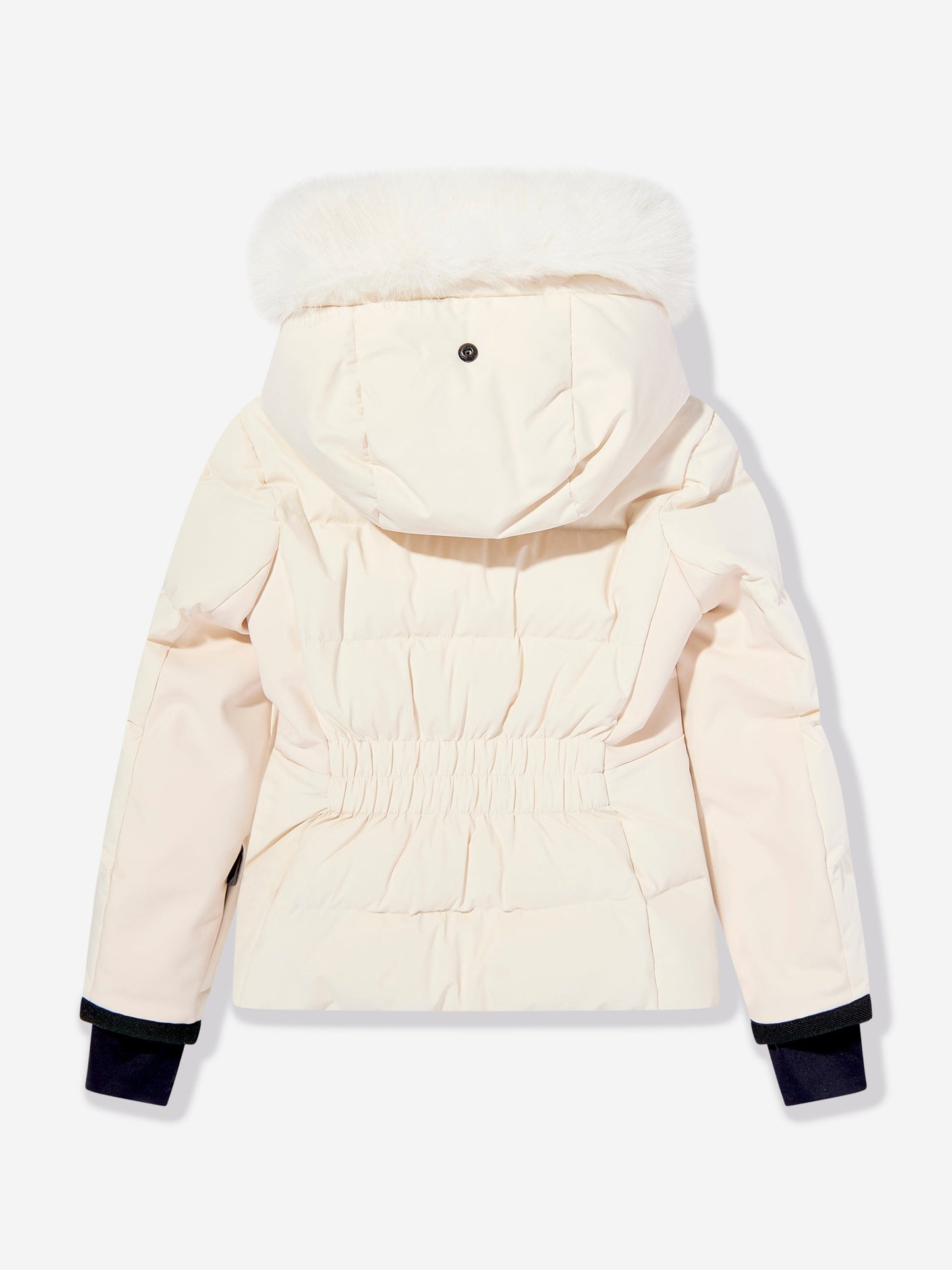 Moncler Enfant Girls Grenoble New Guyane Down Jacket in Ivory