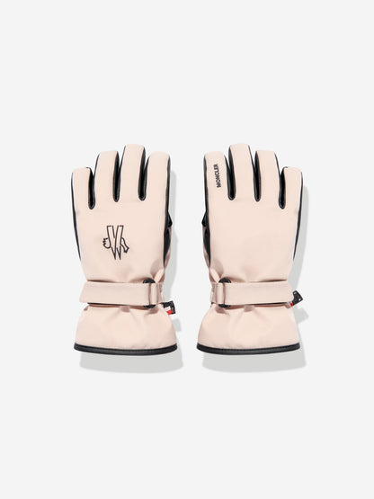 Moncler Enfant Girls Grenoble Ski Gloves in Pink