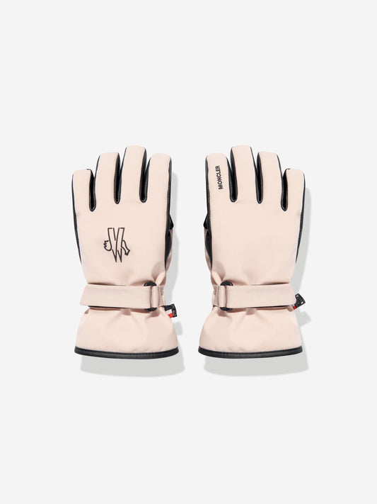 Moncler Enfant Girls Grenoble Ski Gloves in Pink