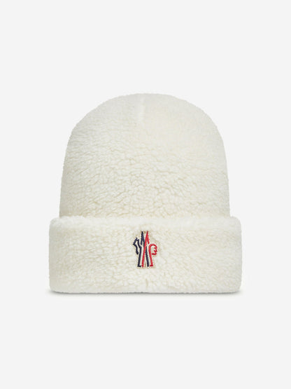 Moncler Enfant Kids Grenoble Hat in Ivory