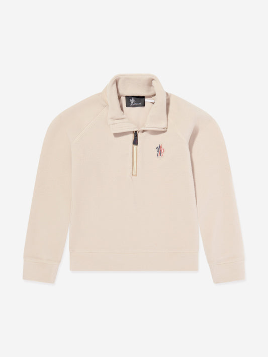 Moncler Enfant Kids Grenoble Thermal Top in Beige