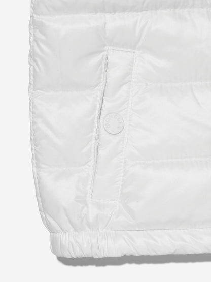 Moncler Enfant Baby Down Padded New Amaury Gilet in White