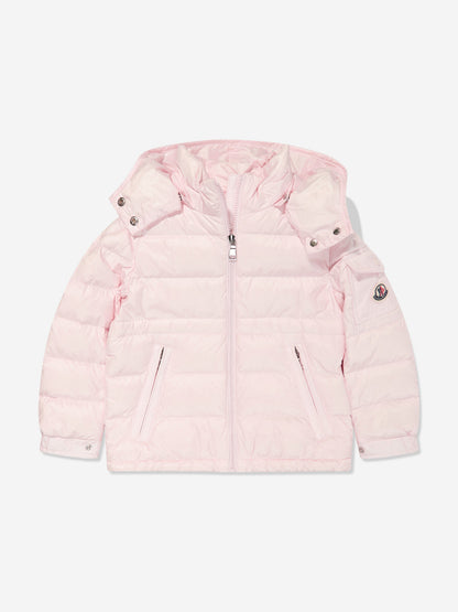 Moncler Enfant Girls Down Padded Dalles Jacket in Pink