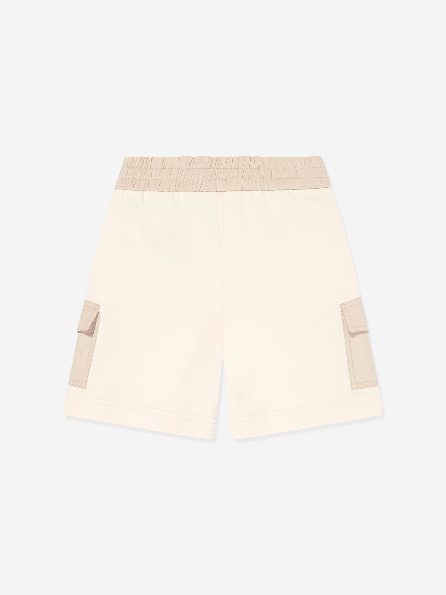 Moncler Enfant Girls Pocket Sweat Shorts in Ivory