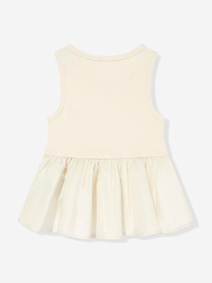 Moncler Enfant Girls Sleeveless Top in Ivory