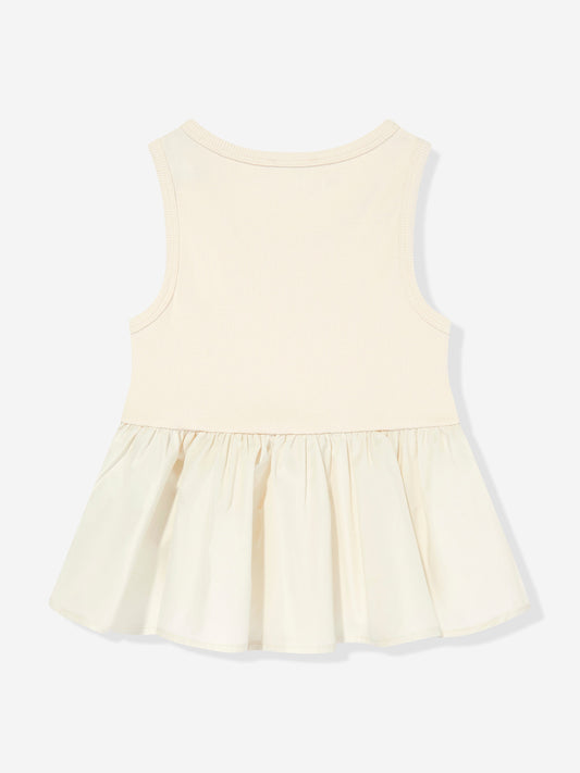 Moncler Enfant Girls Sleeveless Top in Ivory