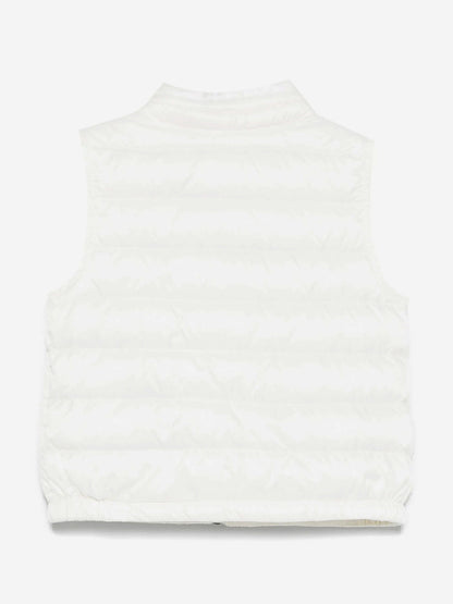 Moncler Enfant Baby Boys Down Padded New Amaury Gilet in Ivory