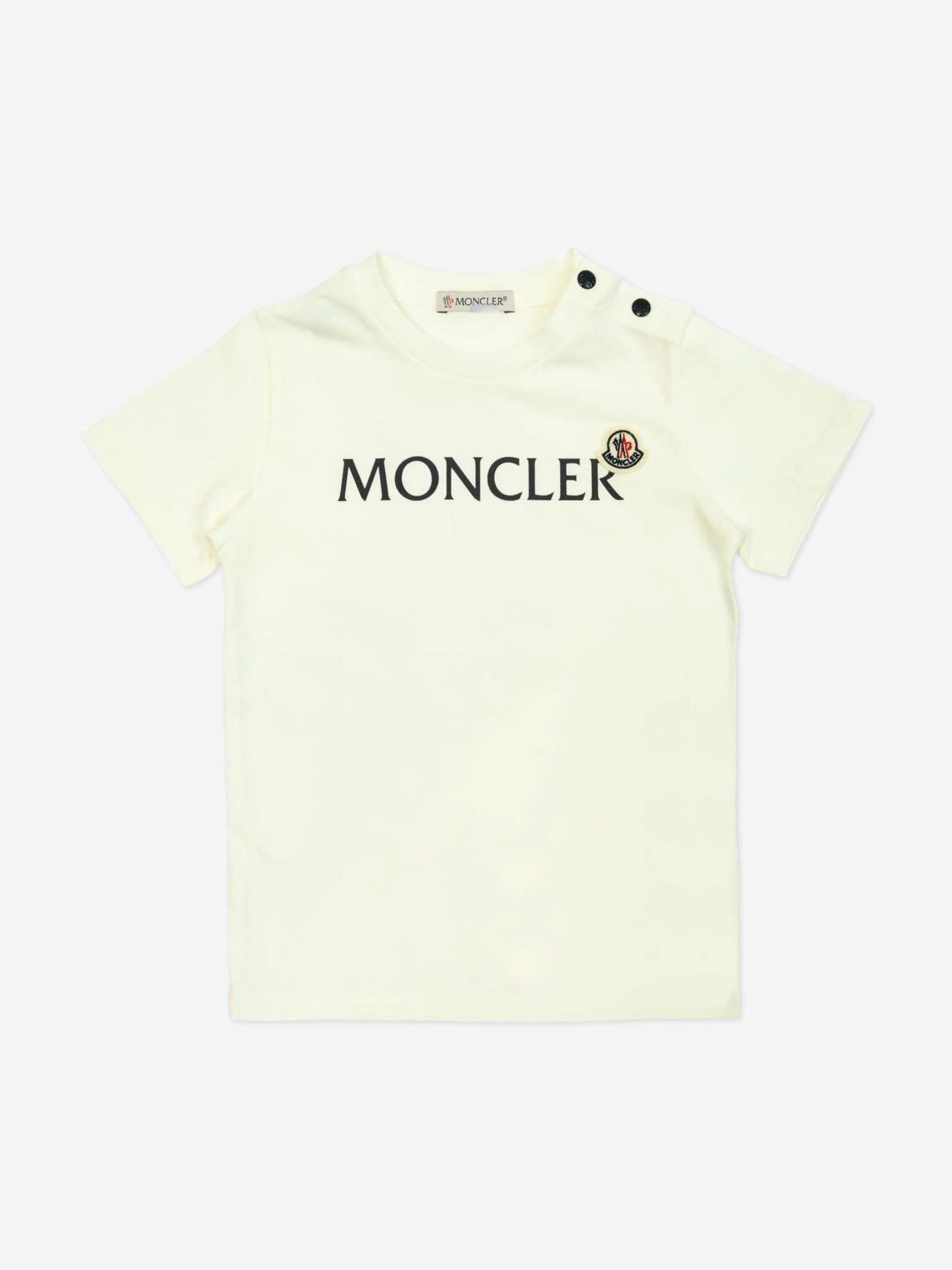 Moncler Enfant Baby Boys Logo T-Shirt in Ivory