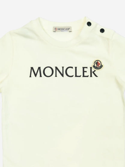 Moncler Enfant Baby Boys Logo T-Shirt in Ivory