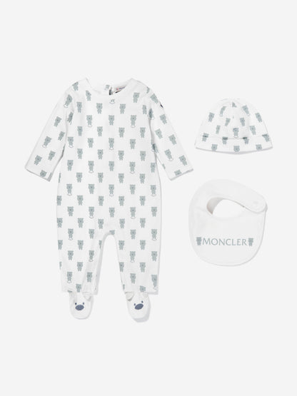 Moncler Enfant Baby Boys Babygrow Set in Ivory