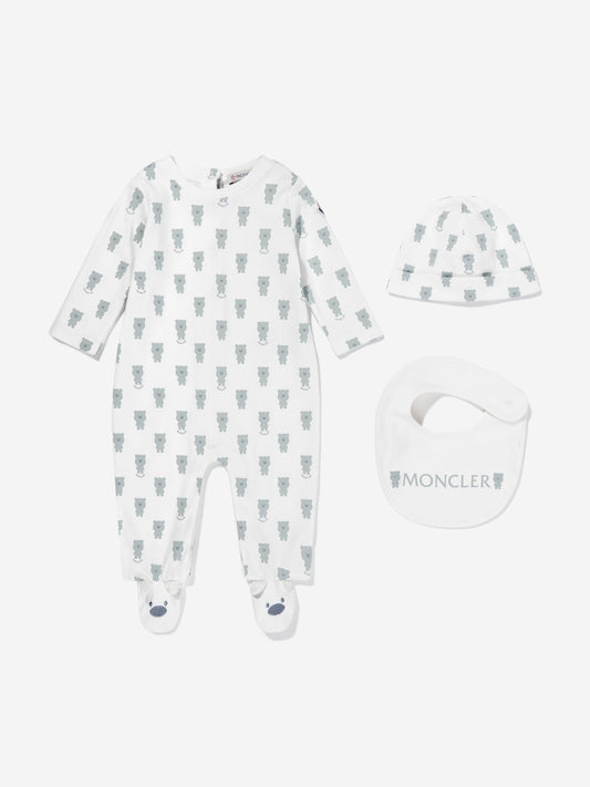 Moncler Enfant Baby Boys Babygrow Set in Ivory