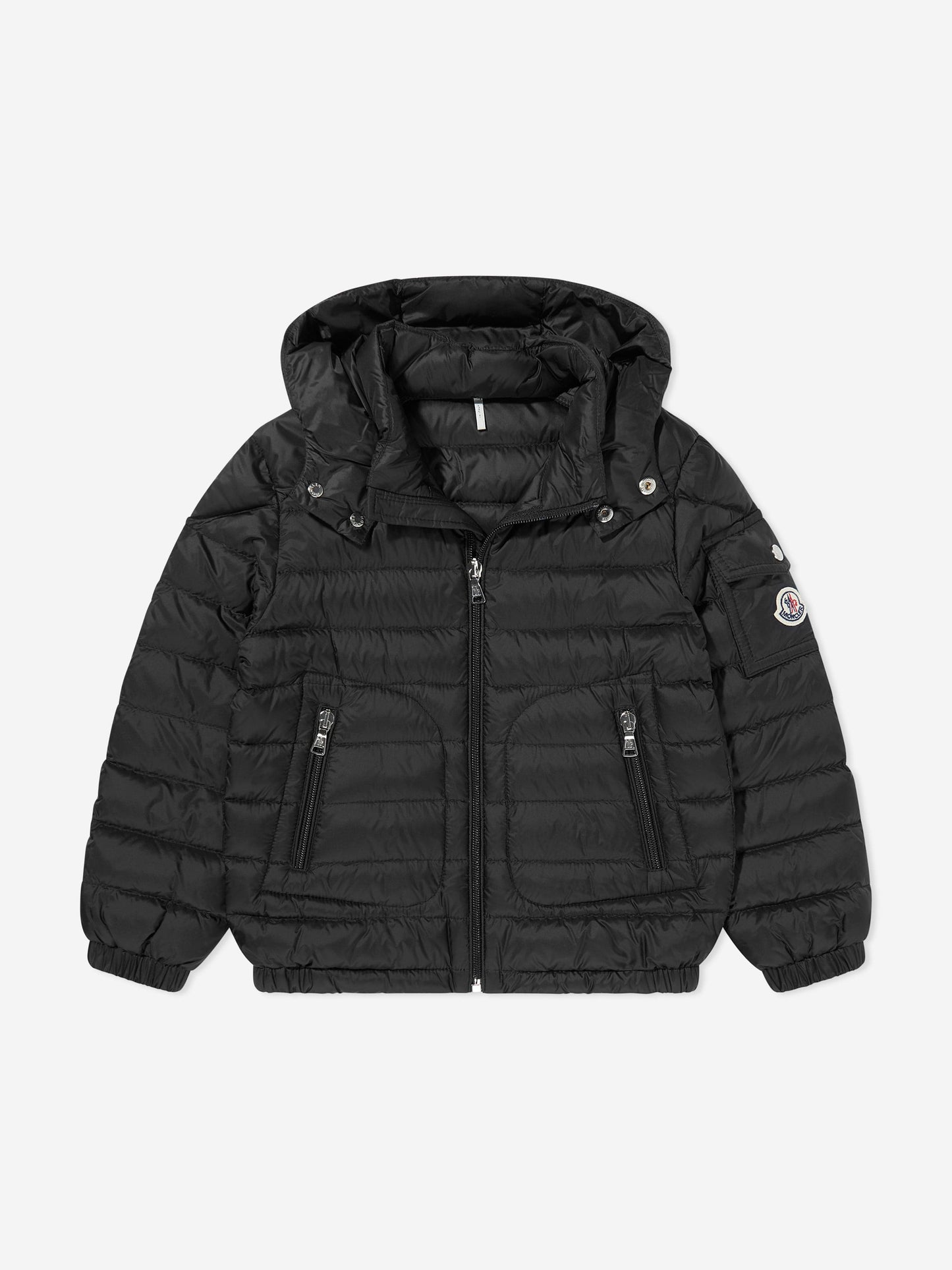 Moncler Enfant Boys Down Padded Lauros Jacket in Black