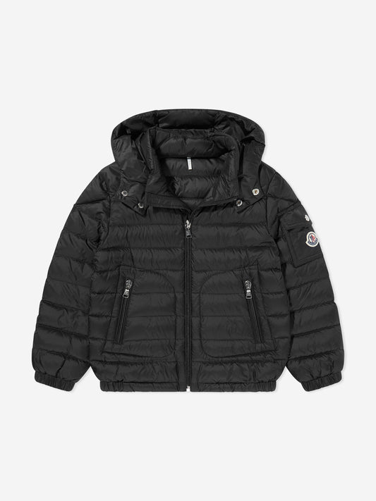 Moncler Enfant Boys Down Padded Lauros Jacket in Black