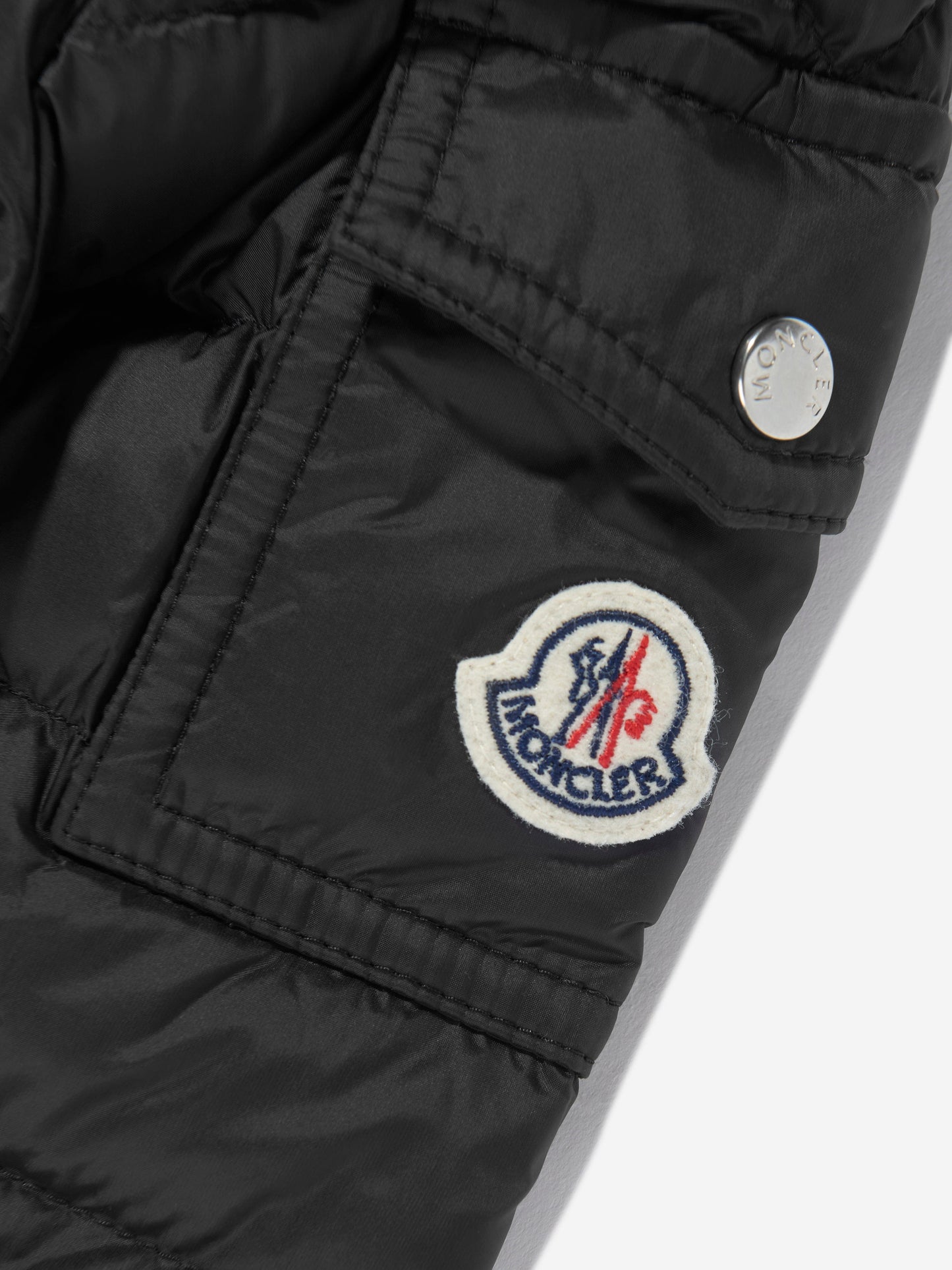 Moncler Enfant Boys Down Padded Lauros Jacket in Black