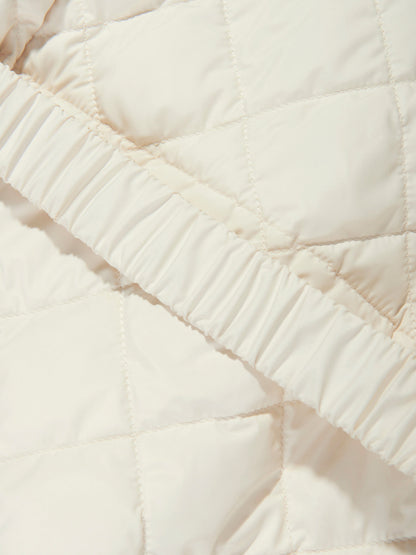 Moncler Enfant Girls Down Padded Philanta Jacket in Ivory