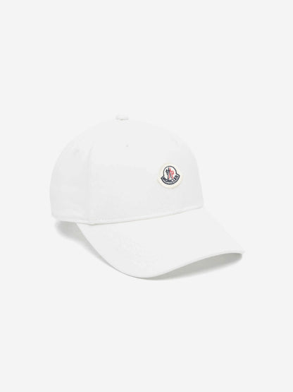 Moncler Enfant Boys Logo Cap in White
