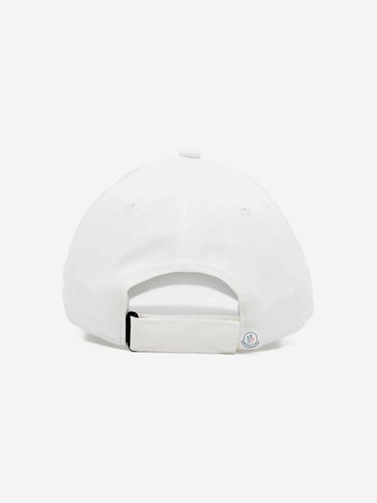 Moncler Enfant Boys Logo Cap in White