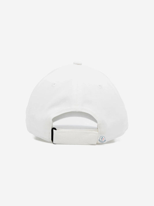 Moncler Enfant Boys Logo Cap in White