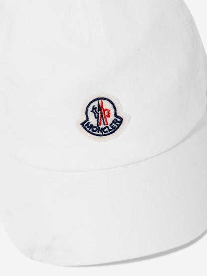 Moncler Enfant Baby Boys Logo Cap in White
