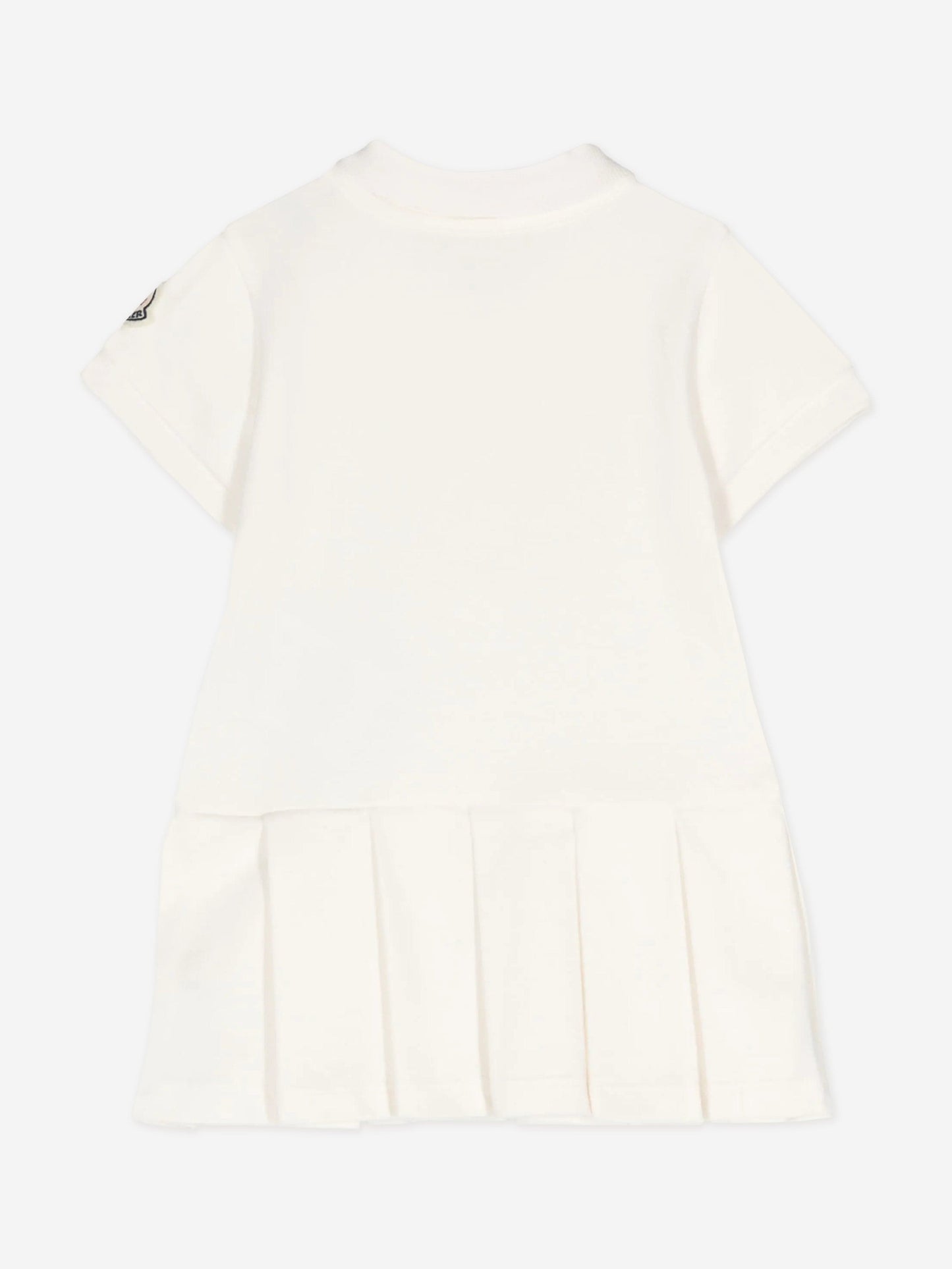 Moncler Enfant Baby Girls Polo Dress in Ivory