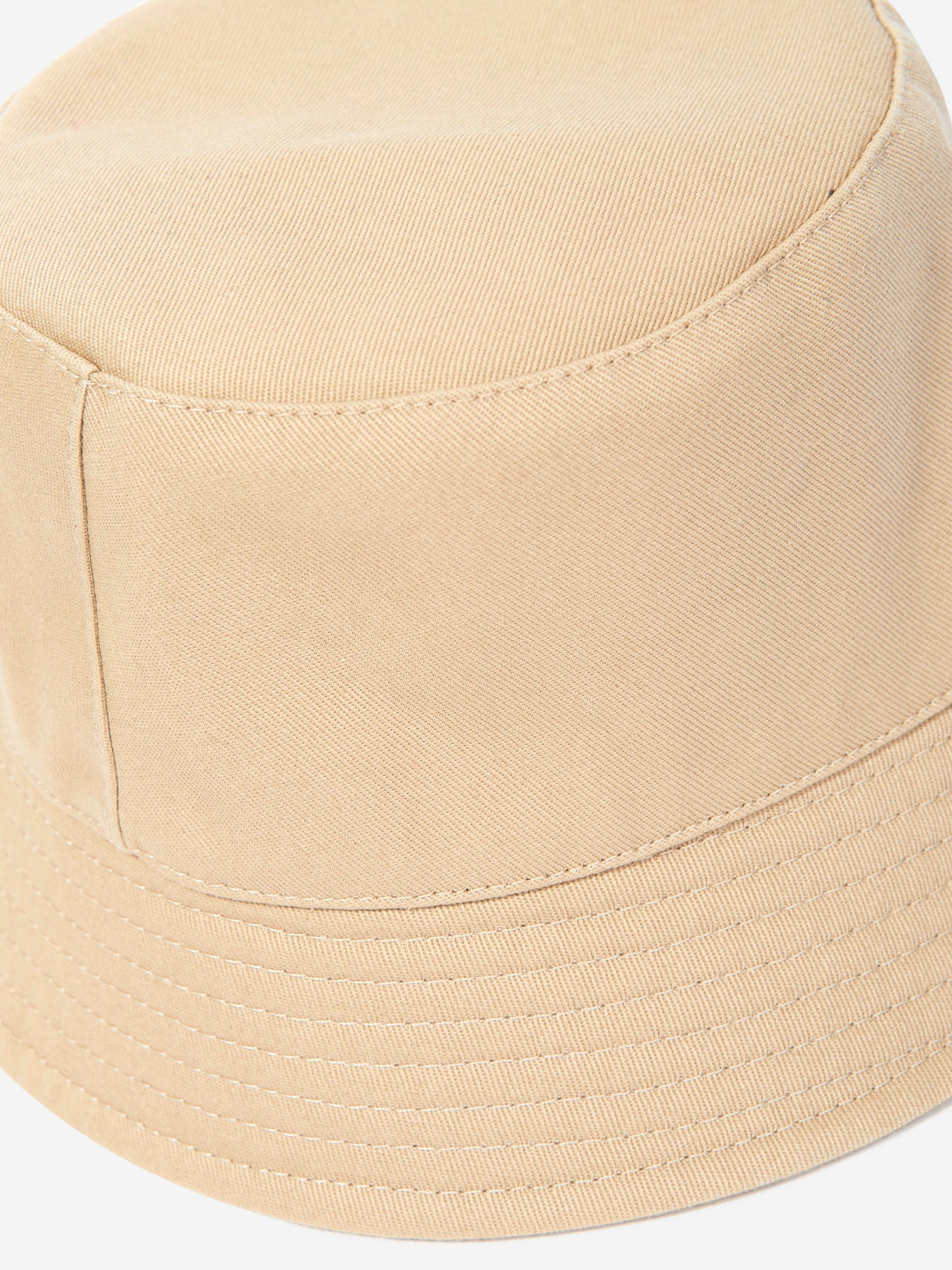 Moncler Enfant Girls Logo Bucket Hat in Beige