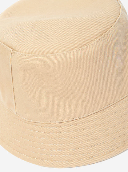 Moncler Enfant Girls Logo Bucket Hat in Beige
