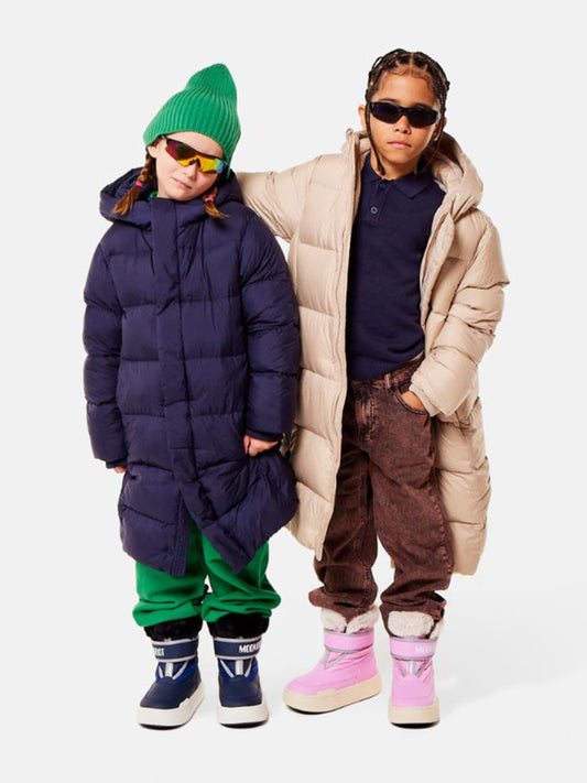 Moon Boot Boys JR Park Strap Boots in Navy