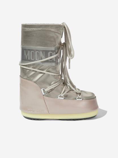 Moon Boot Girls Icon Glance Boots in Gold