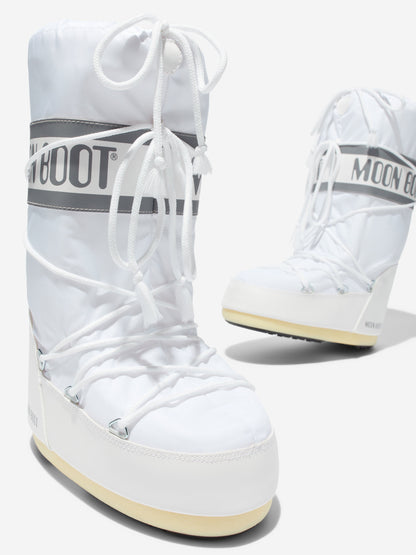 Moon Boot Kids Icon Boots in White