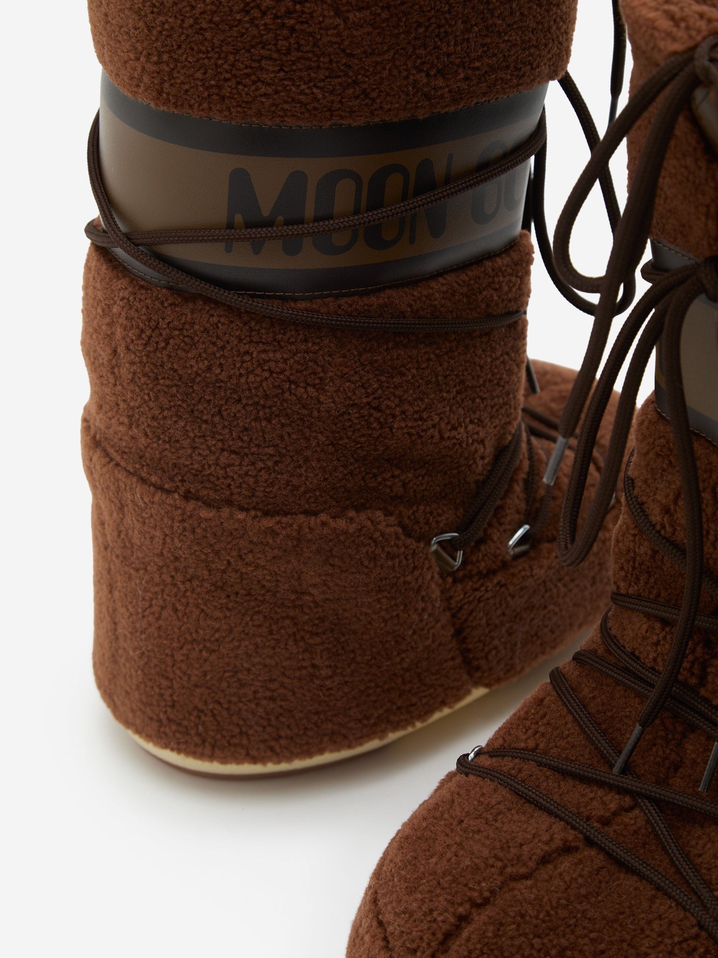 Moon Boot Kids Icon Fleece Boots in Brown