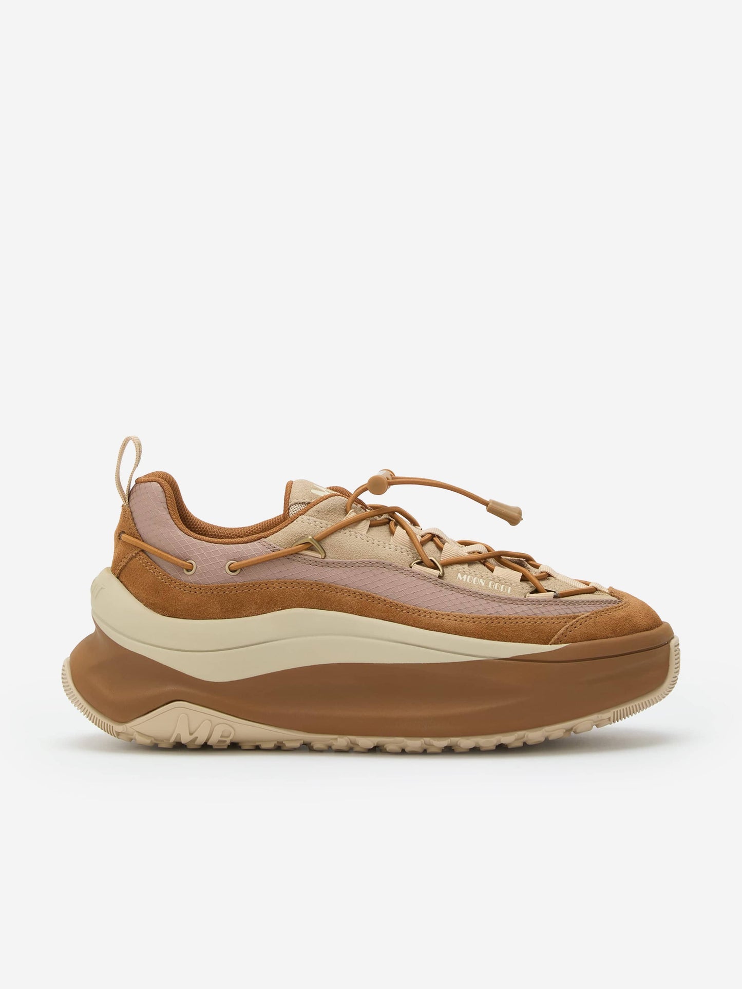 Moon Boot Kids Moon247 Xlace Trainers in Beige