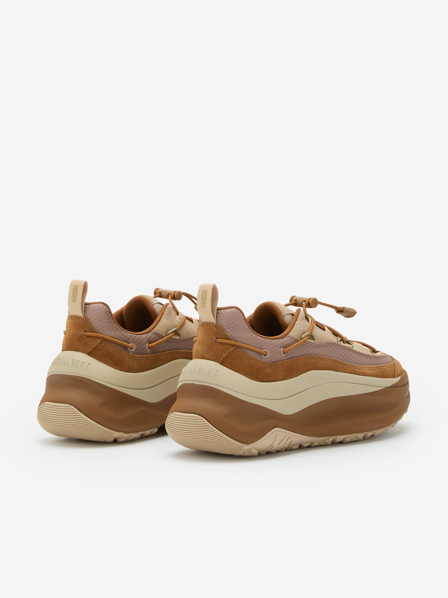 Moon Boot Kids Moon247 Xlace Trainers in Beige