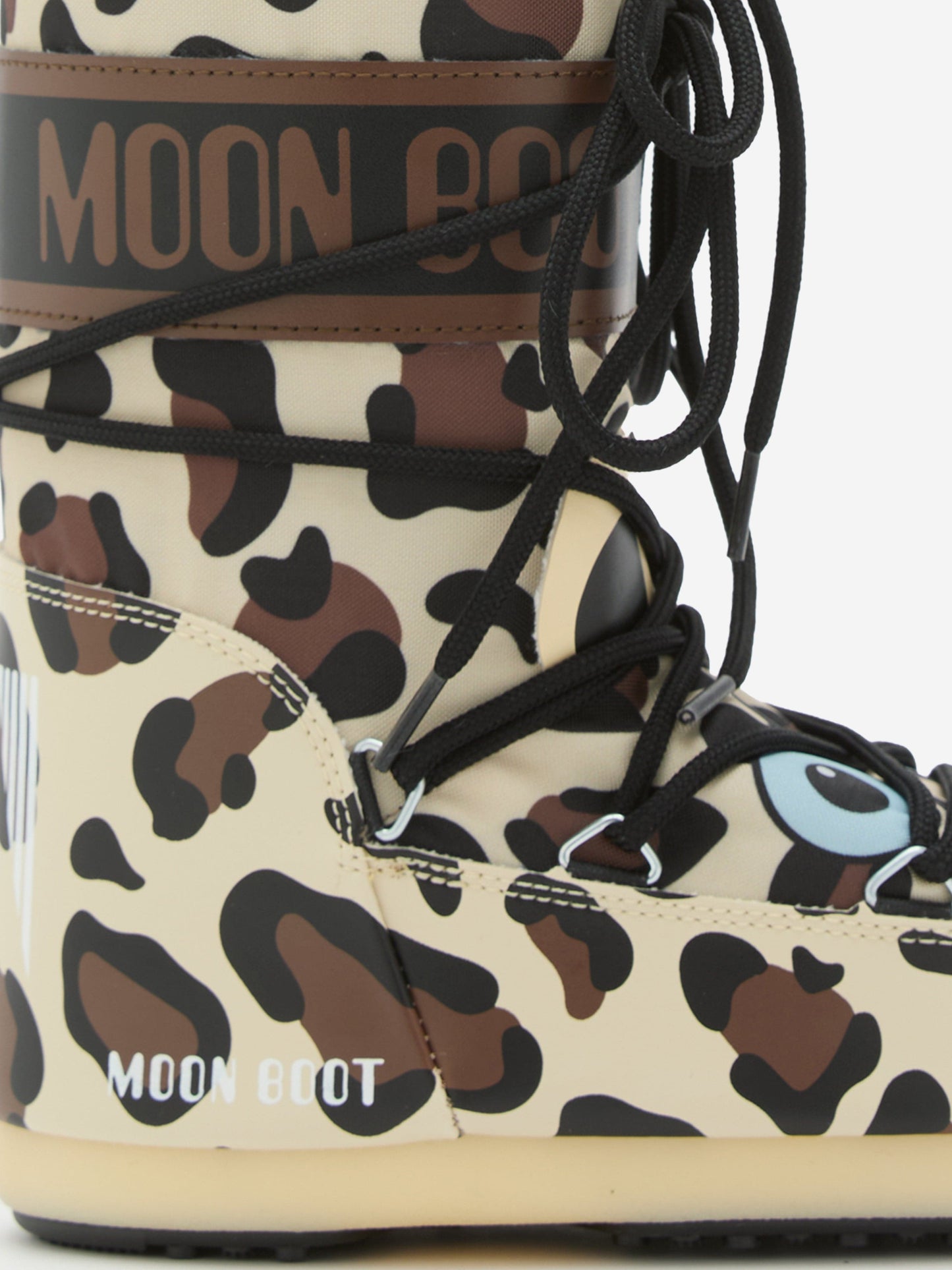 Moon Boot Kids Icon Leopard Boots in Brown