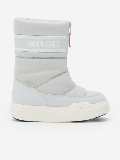 Moon Boot Kids JR Park Zip High WP Boots in Grey