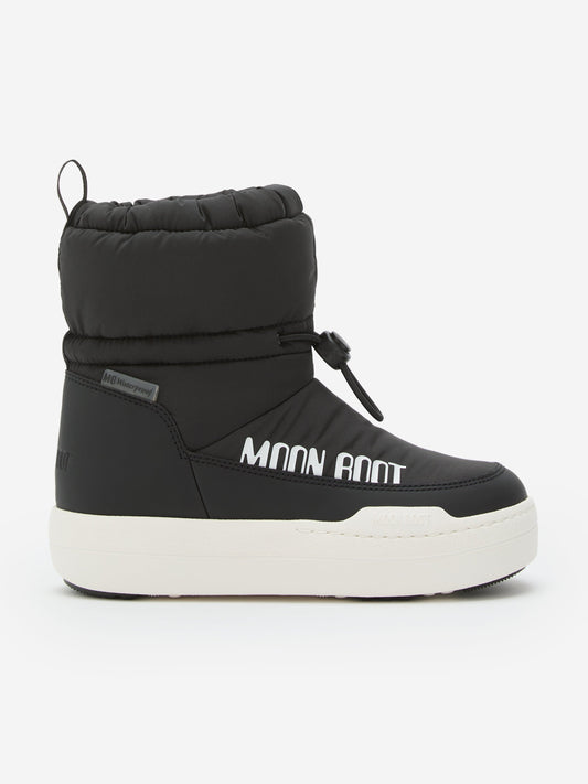 Moon Boot Kids JR Park Tube Mid WP Boots in Black