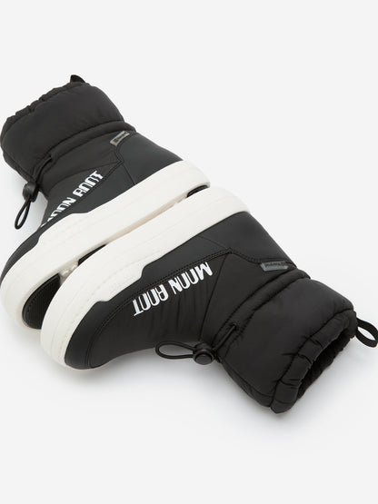 Moon Boot Kids JR Park Tube Mid WP Boots in Black