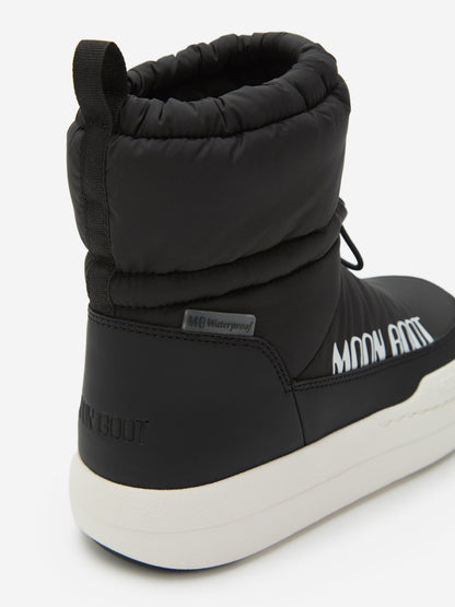 Moon Boot Kids JR Park Tube Mid WP Boots in Black