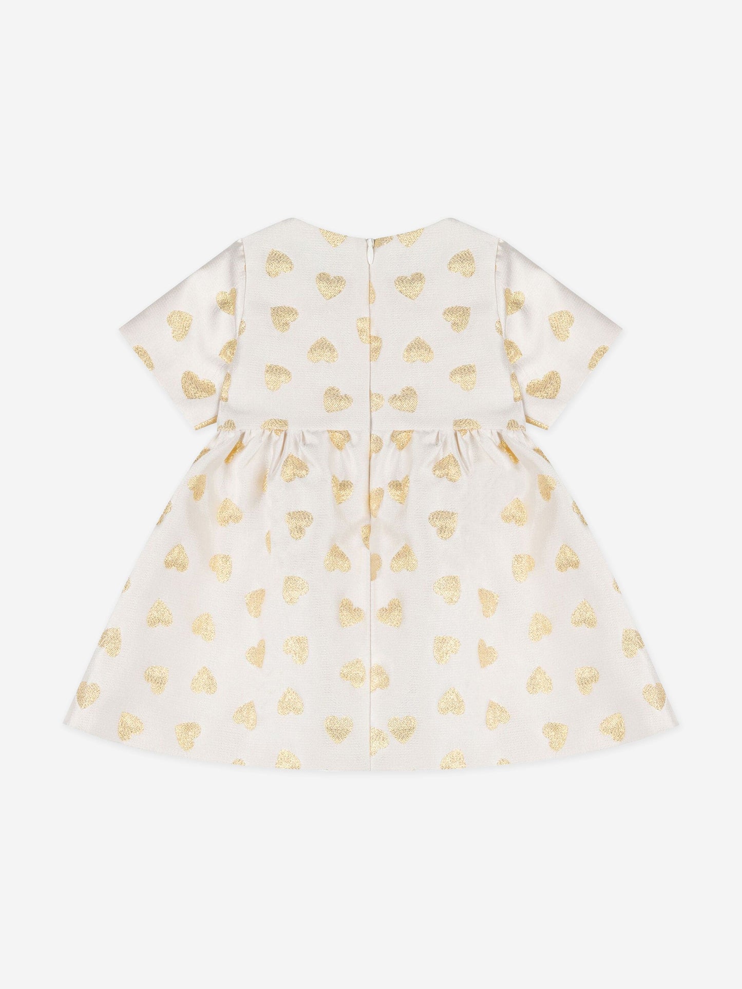Moschino Baby Girls Hearts Dress in Ivory