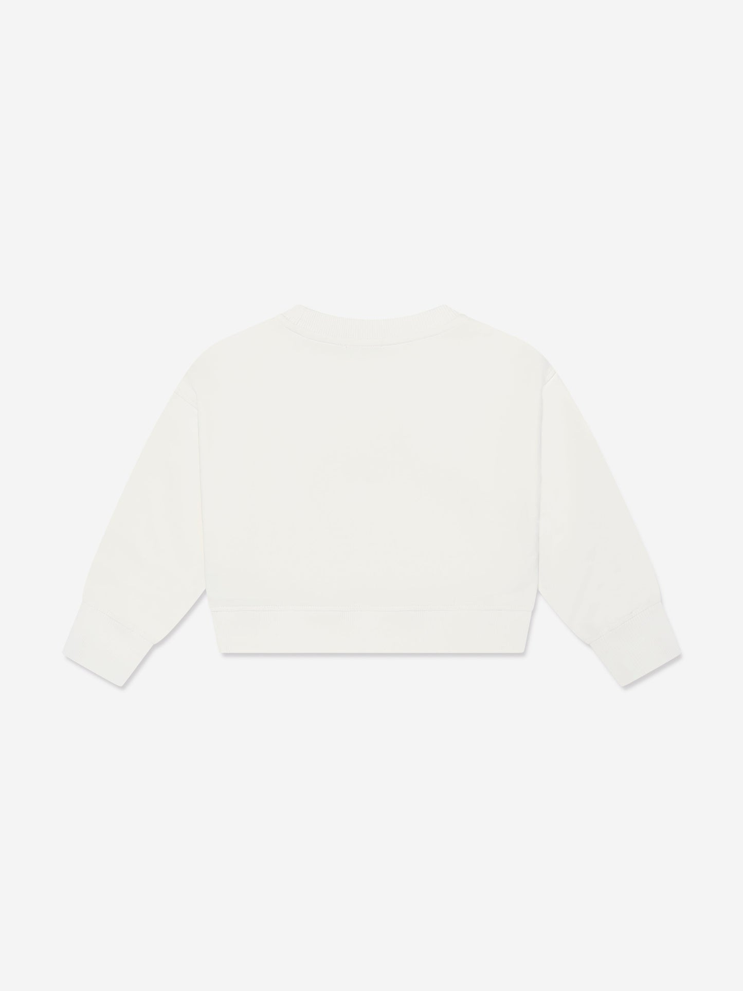 Moschino Girls Teddy Bear Sweatshirt in Ivory