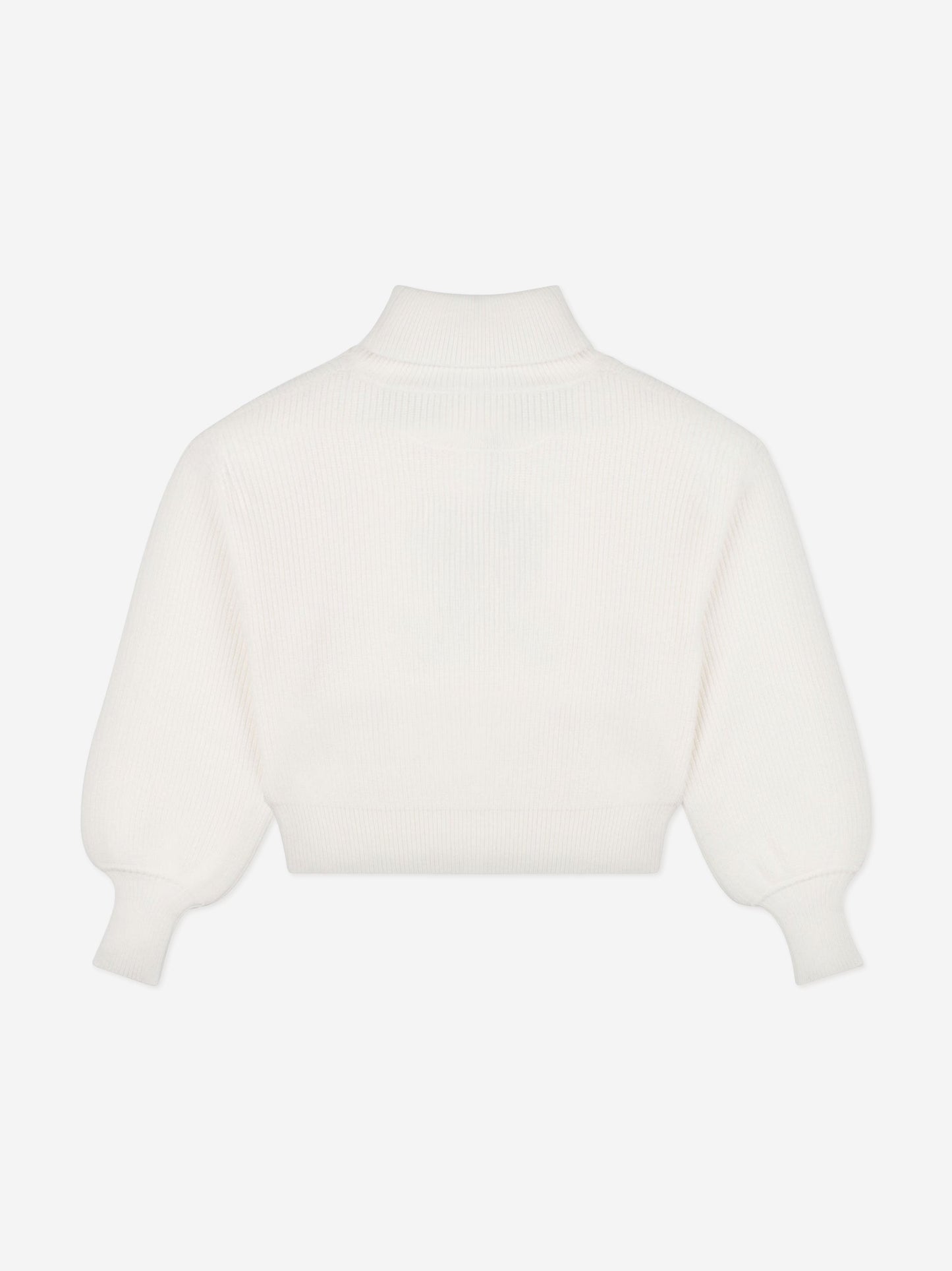 Moschino Girls Bear Logo Jumper in Ivory