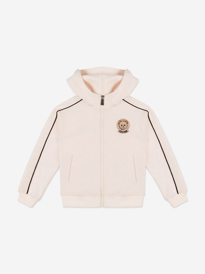 Moschino Kids Bear Logo Tracksuit in Ivory