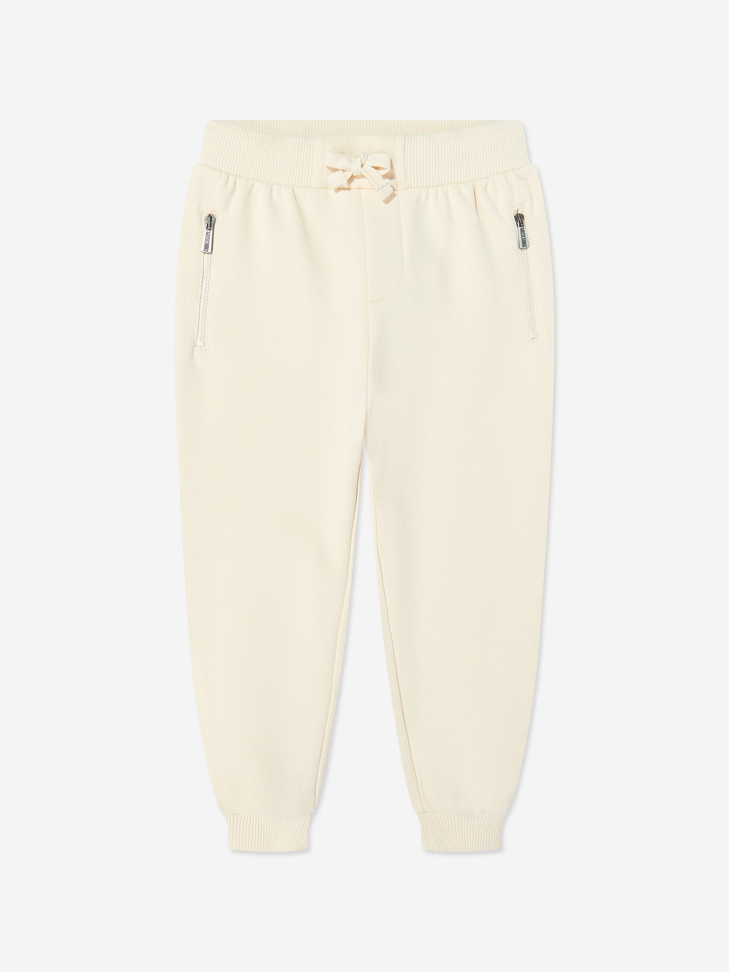 Moschino Kids Teddy Bear Logo Joggers in Ivory