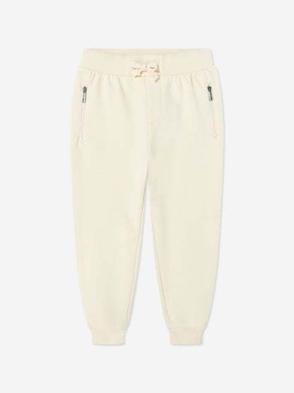 Moschino Kids Teddy Bear Logo Joggers in Ivory