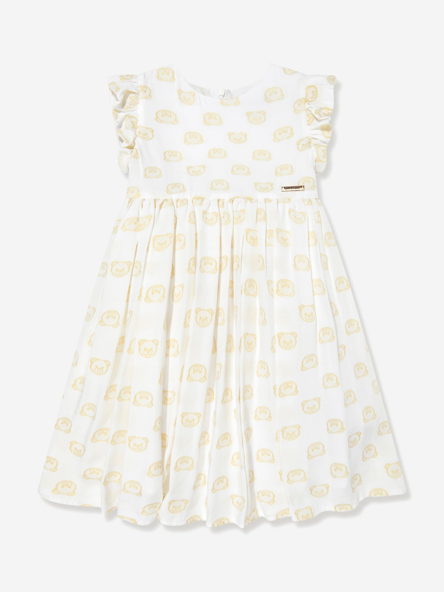 Moschino Girls Teddy Head Dress in Yellow