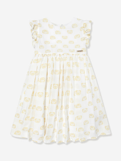 Moschino Girls Teddy Head Dress in Yellow