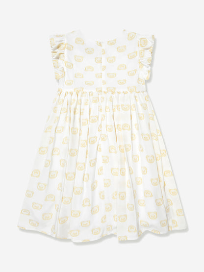 Moschino Girls Teddy Head Dress in Yellow