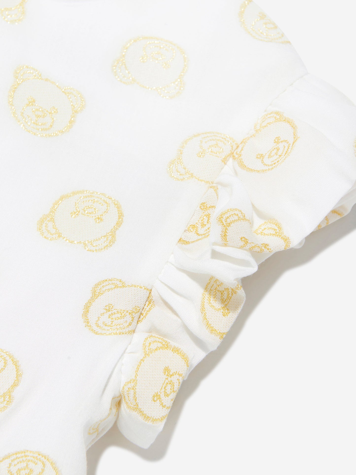 Moschino Girls Teddy Head Dress in Yellow