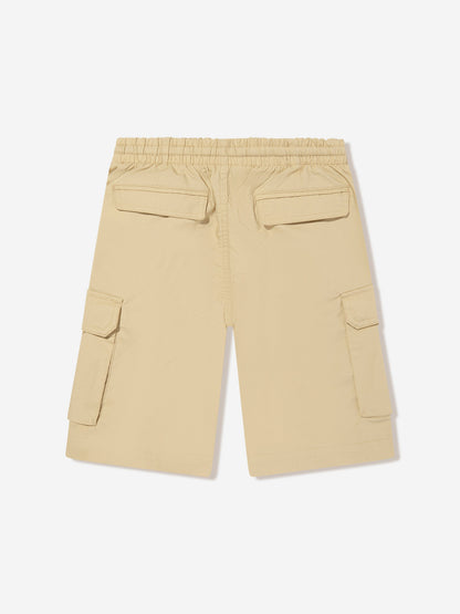 Moschino Boys Teddy Cargo Shorts in Beige