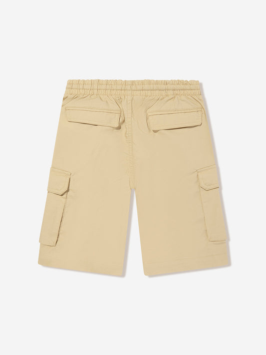 Moschino Boys Teddy Cargo Shorts in Beige