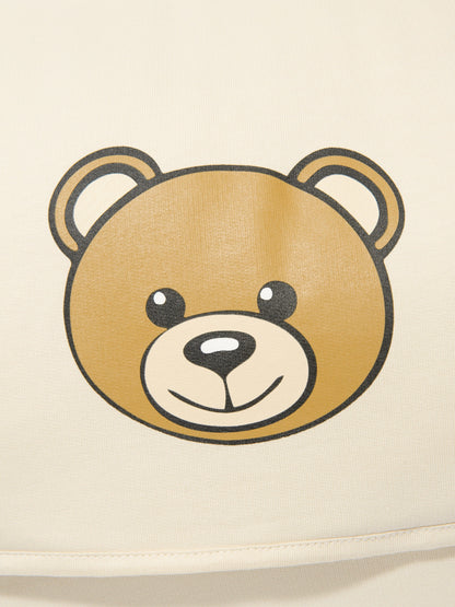 Moschino Baby Teddy Bear Logo Changing Bag in Beige (39cm)